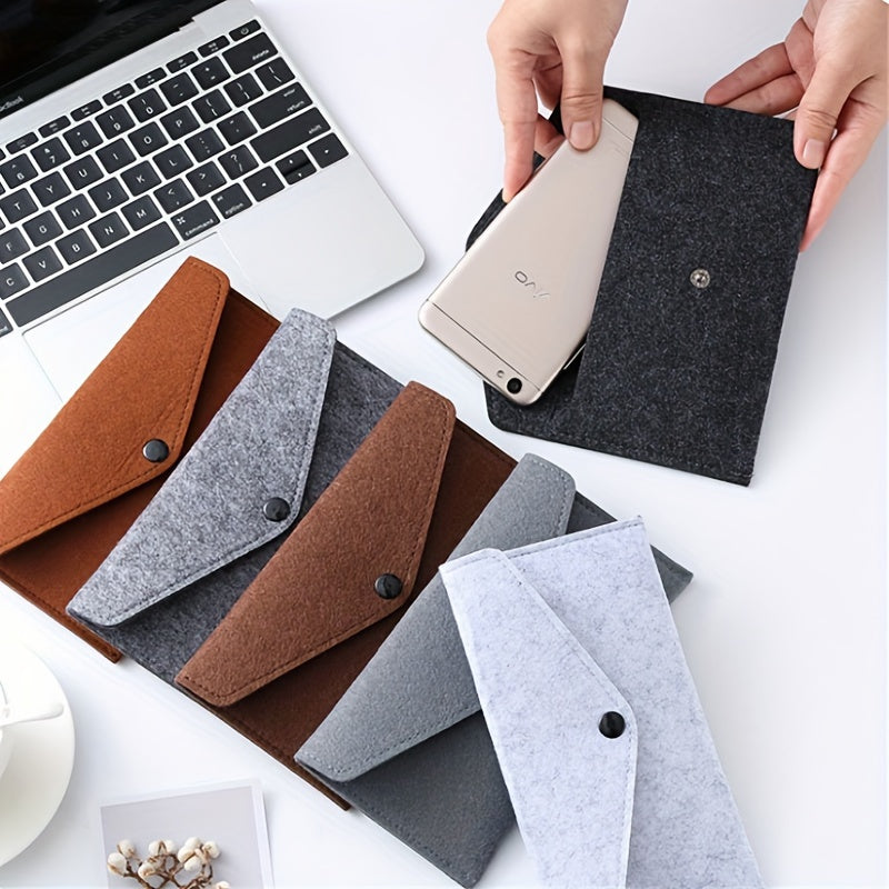 A4 Felt File Bag Buckle Business Gift Office Creative Bag