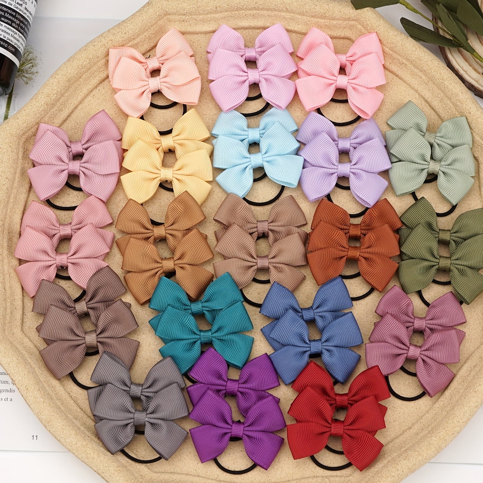 5 Pack Bowknot Hair Ties for Girls