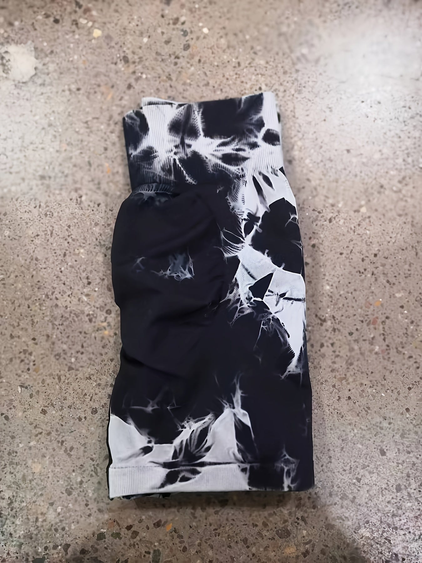 High Waist Tie Dye Yoga Shorts for Women