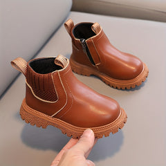 Boys' Lightweight Non Slip Boots with Zipper