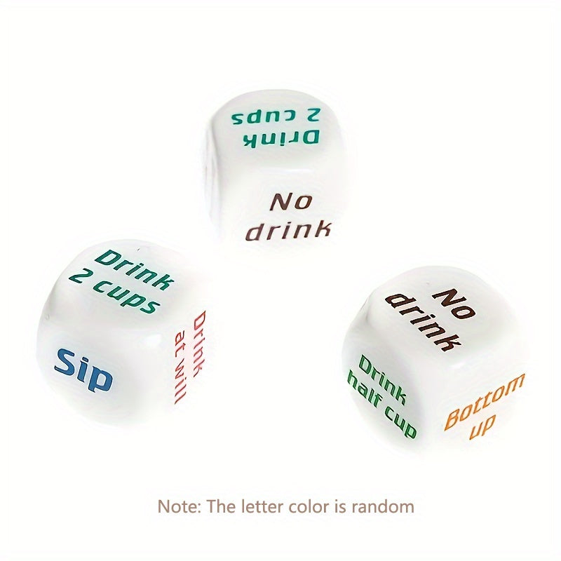 6pcs Cheers Dice Game for Outdoor & Drinking Parties
