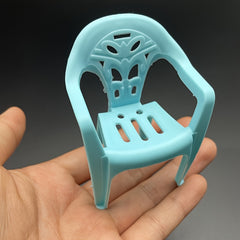 6pcs Mini Backrest Chairs Set for DIY Crafts Tea Party Home Decor