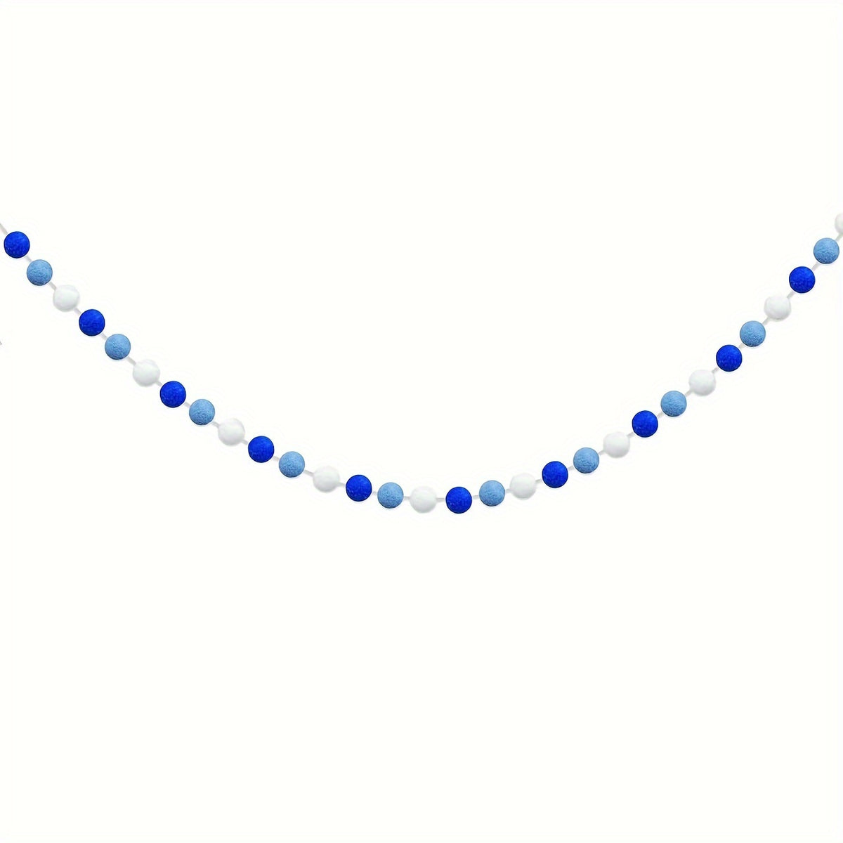 Hanukkah Pompoms Wreath Dark Pompoms Decoration