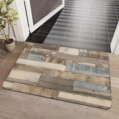 Wood Print Floor Mat Modern Home Rug Indoor Carpet Non Slip Kitchen Mat