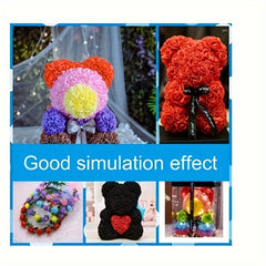 50pcs Artificial Foam Roses for Weddings Home Decor Scrapbooking DIY
