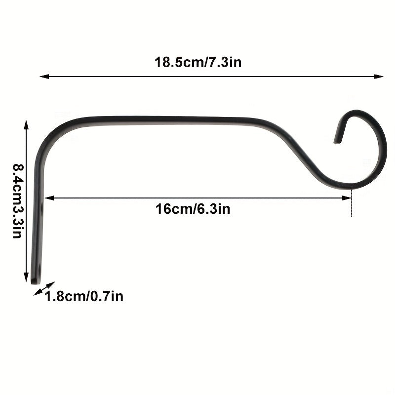 1pc Hanging Plant Bracket 18 54 Cm Plant Hanger Iron Indoor Outdoor Wall Mount