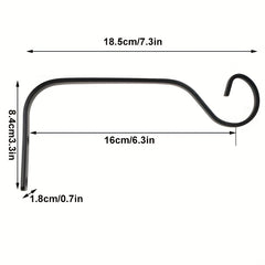 1pc Hanging Plant Bracket 18 54 Cm Plant Hanger Iron Indoor Outdoor Wall Mount