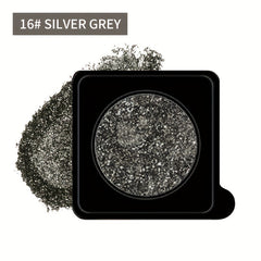 Glitter Monochrome Eyeshadow Powder Slivery Grey 16
