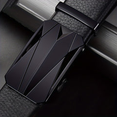 Men's Auto Buckle Leather Belt No Buckle