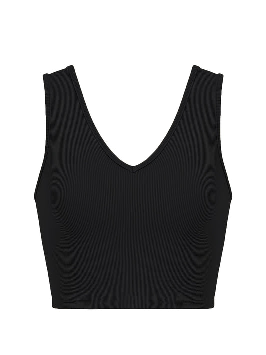 Backless Tank Top V Neck Sleeveless for Spring & Summer