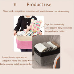 Foldable Fabric Storage Basket for Home