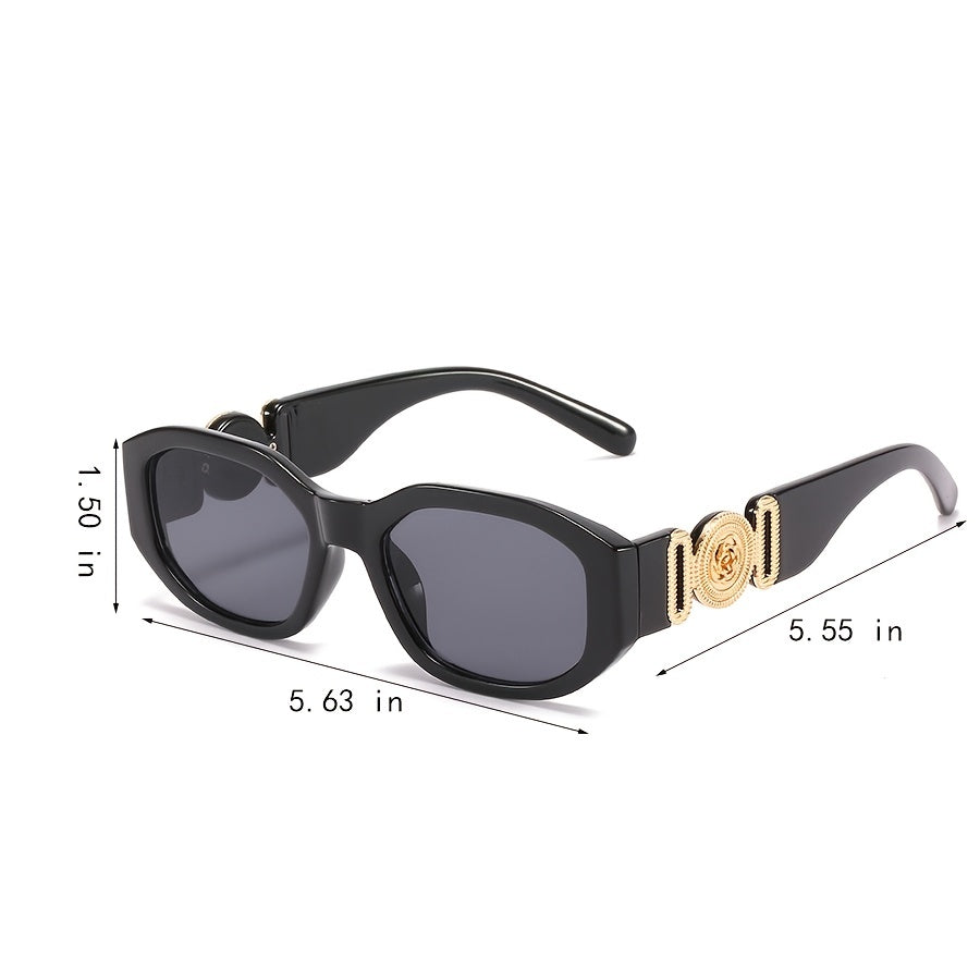 Vintage Square Sunglasses Gradient UV400 Sun Shades Driving Beach