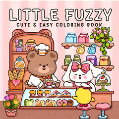 Fuzzy Theme Coloring Book for Adults