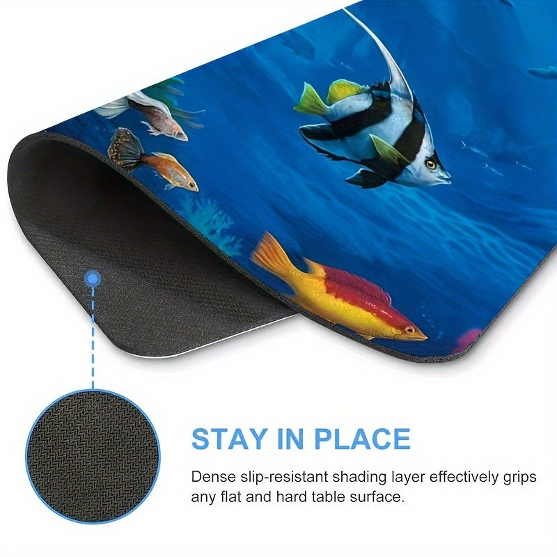Under Sea Fish Sharks Mouse Pad Non Slip Rubber