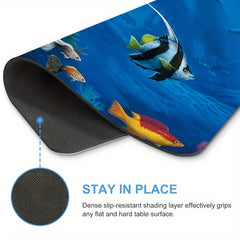 Under Sea Fish Sharks Mouse Pad Non Slip Rubber