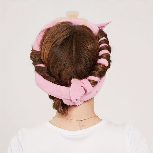 Silk Heatless Curling Rod Headband - Soft Hair Rollers For Women Girls