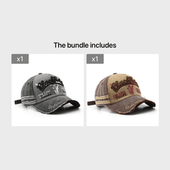 Washed Cowboy Baseball Hat Men Women Sunshade Peaked Cap