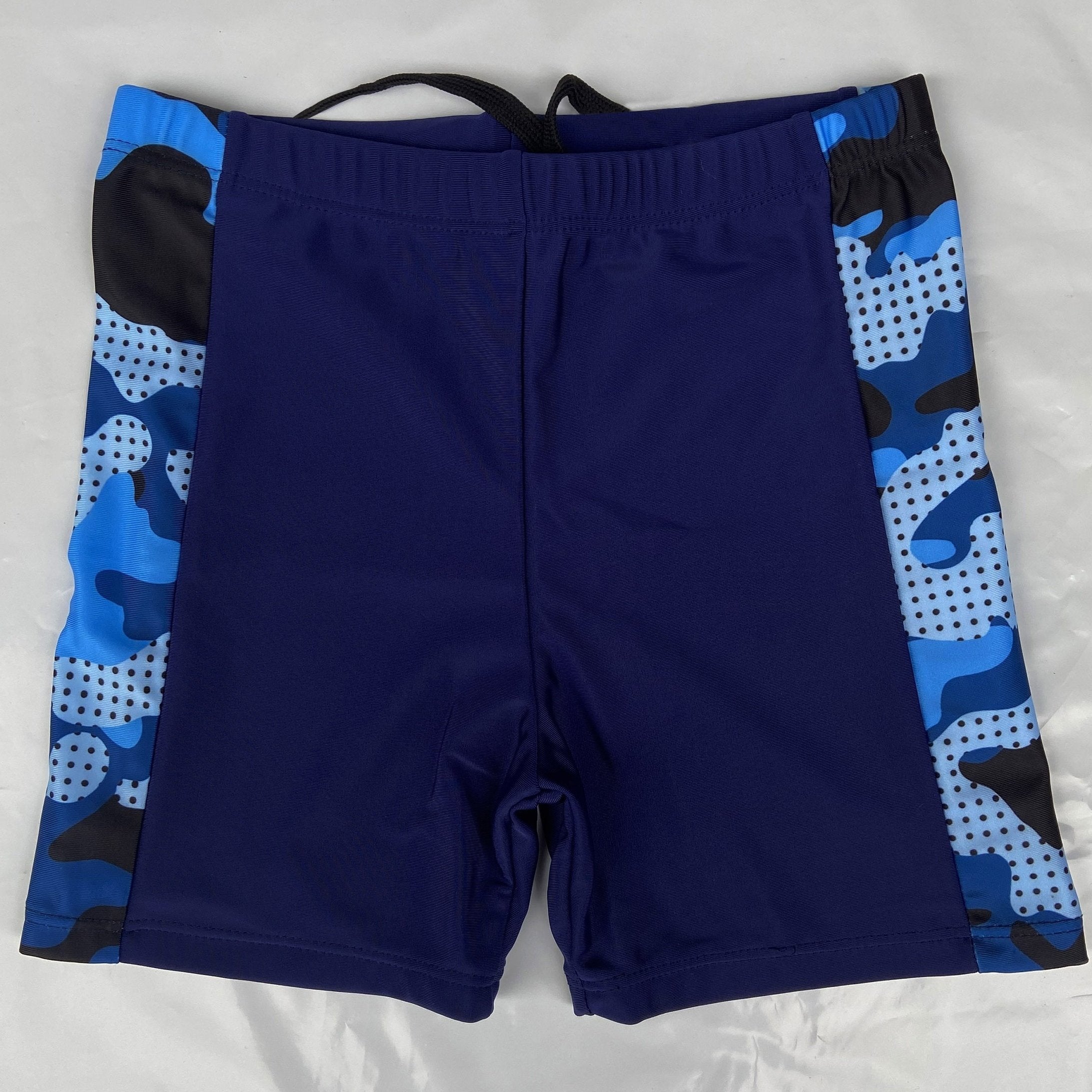 Boys Camo Swim Trunks for Beach Vacation