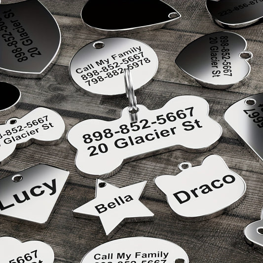 Funny Pet Dog Tag Custom Engraved ID Tags