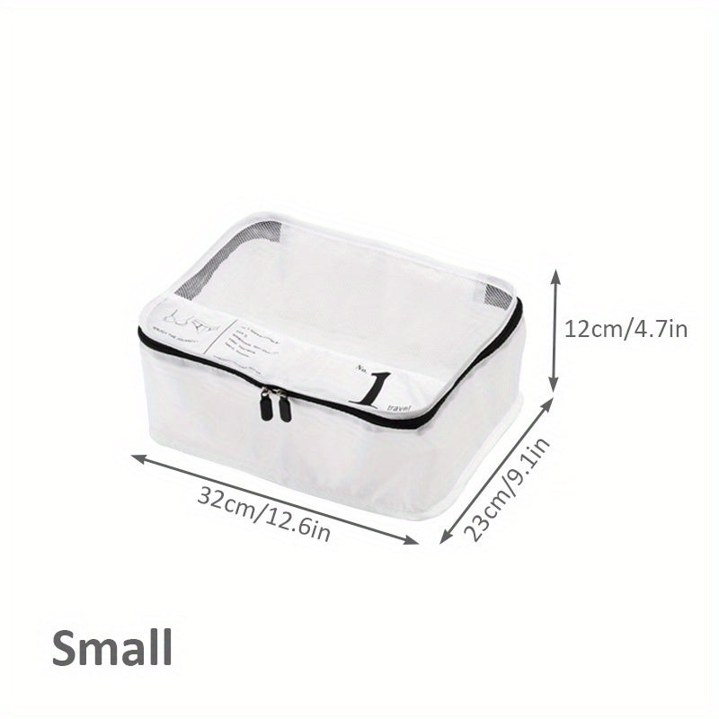 Lightweight Clear Luggage Organizer Dacron Packing Cubes Storage Bag