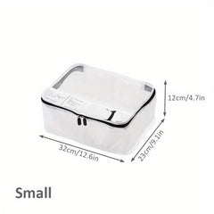 Lightweight Clear Luggage Organizer Dacron Packing Cubes Storage Bag