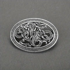 Medieval Pattern Brooch Retro Viking Brooch Badge Clothing Bags