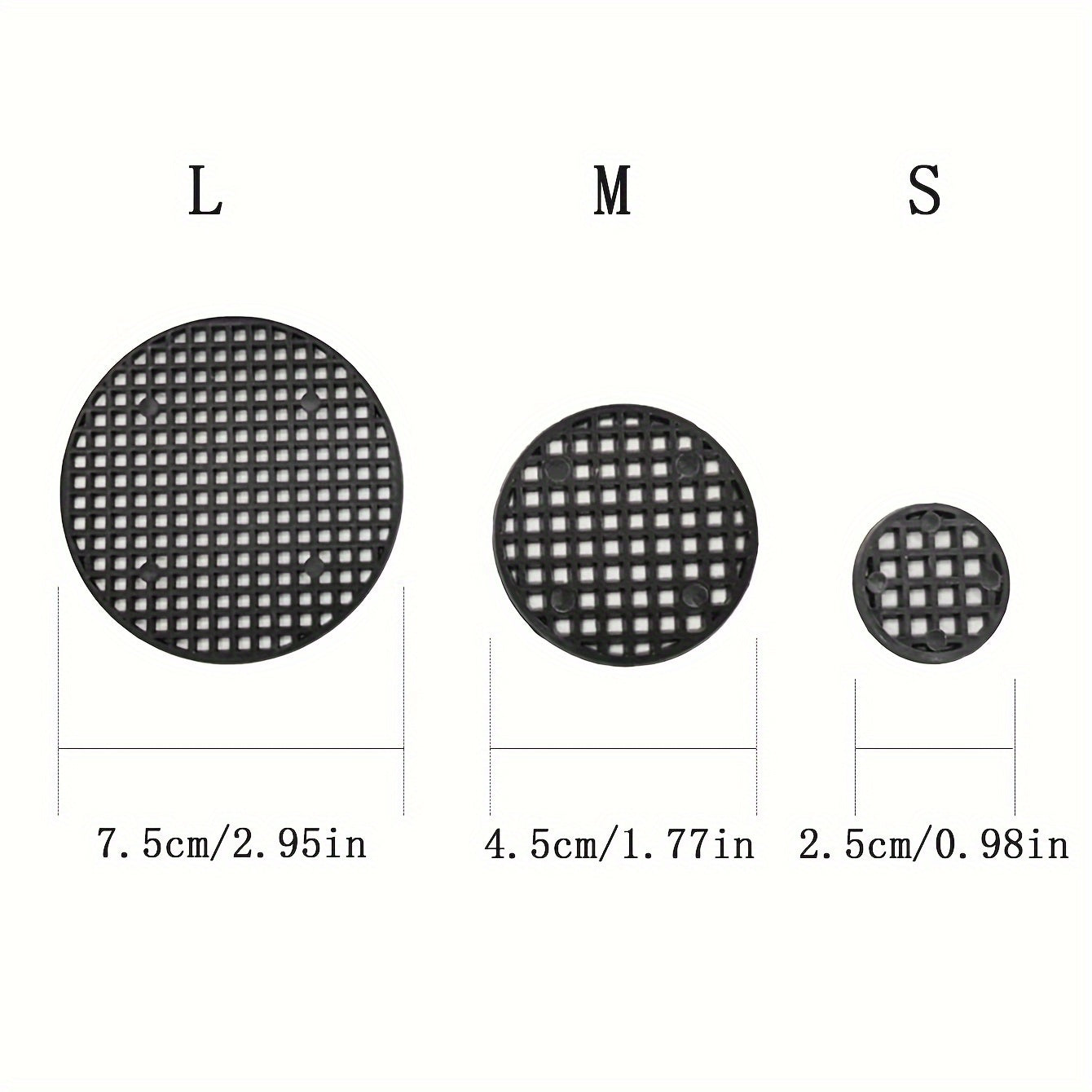50pcs Flower Pot Leak-proof Screen Pot Bottom Grid Round Gasket