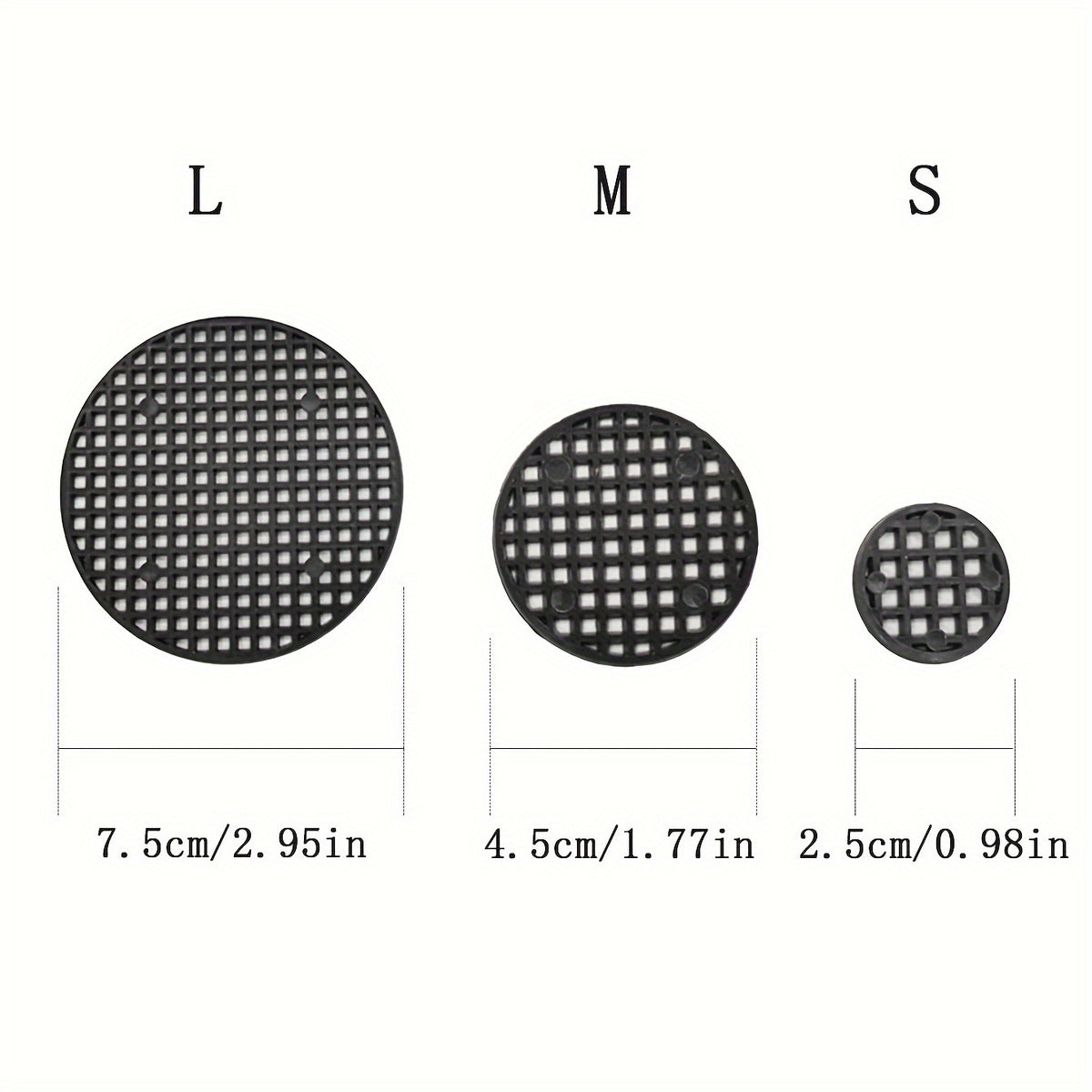 50pcs Flower Pot Leak-proof Screen Pot Bottom Grid Round Gasket
