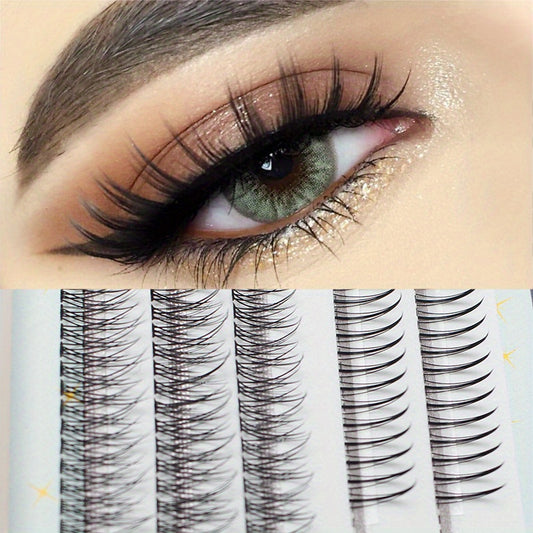 100 200 Clusters Lashes Set Fairy Style Grafting Individual Eyelashes