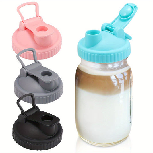 Reusable Mason Jar Wide Mouth Lid with Pour Spout