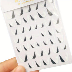 1pc French Nail Art Sticker 3D Self Adhesive Decals U Shape Nail Guides