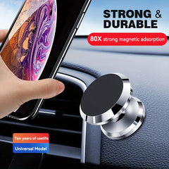 Magnetic Car Phone Holder Mount 360-Degree Rotation Dashboard Suction Cup