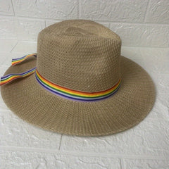 Rainbow Ribbon Summer Sun Hat