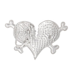 Red Love Heart Cardiac Belt Buckle Funny Charm Bone Clasp Jeans Accessory Men
