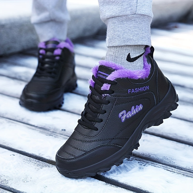 Women's Waterproof Chunky Sneakers Comfortable Outdoor Travel Shoes