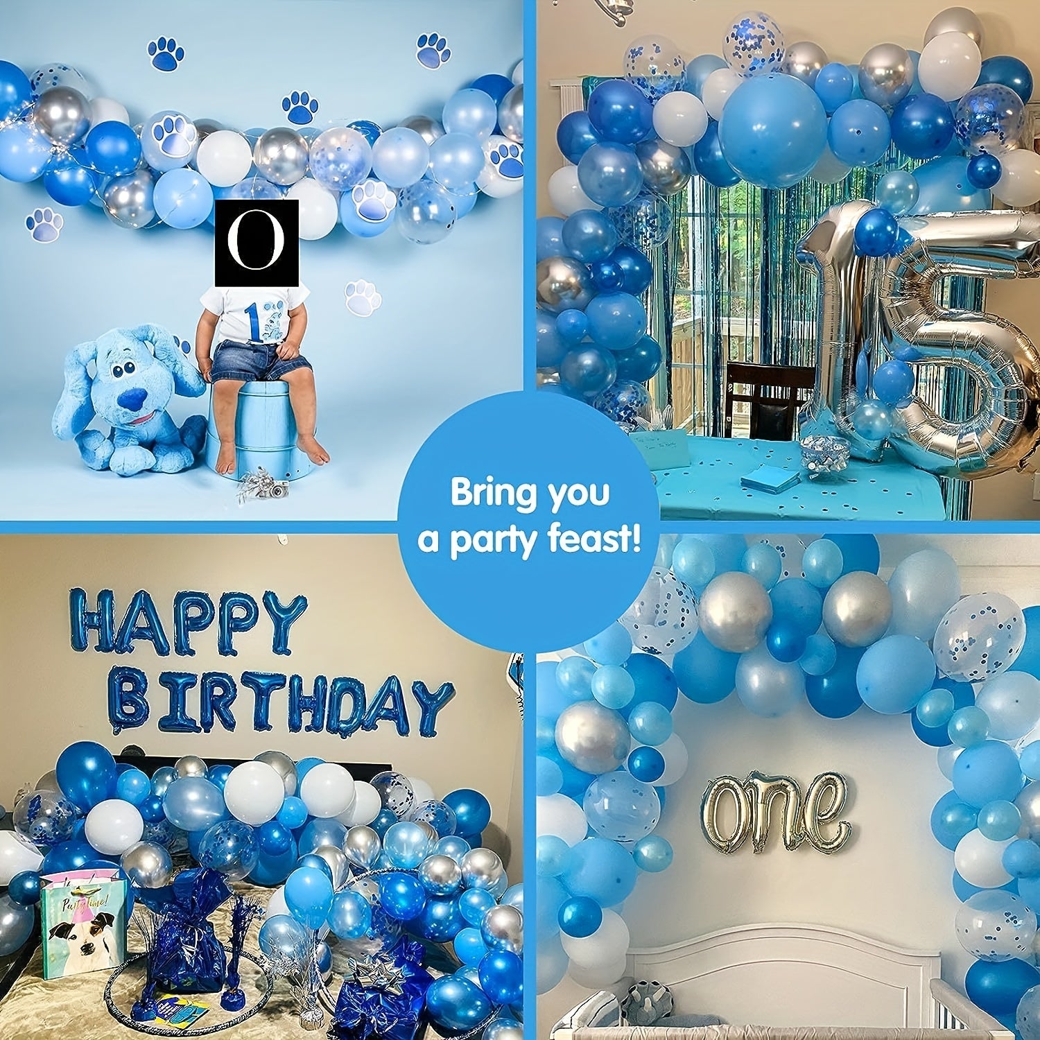 130pcs Sequin Balloon Garland Arch Kit for Party Decoration