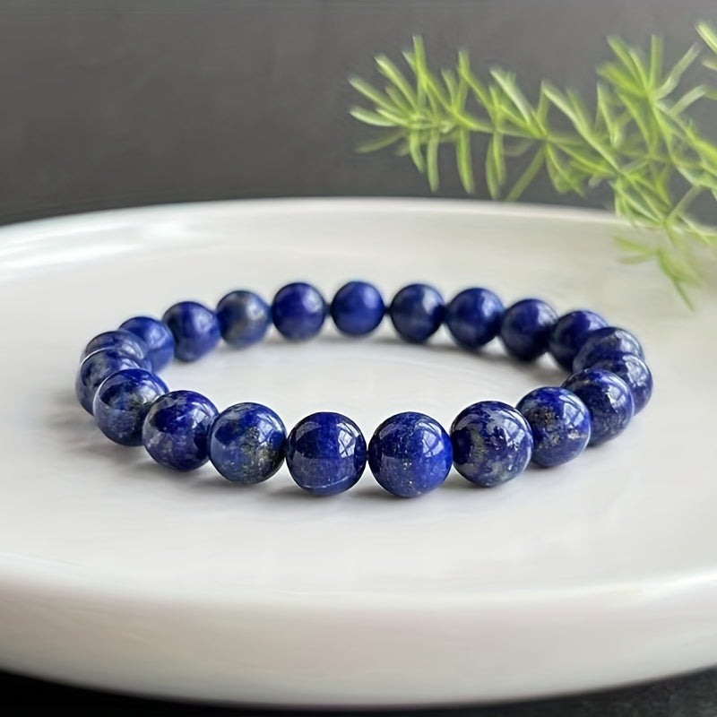 High Pure Natural Lapis Lazuli Bracelet 4mm 6mm 8mm 10mm DIY Beads