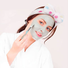 Coral Velvet Bow Knot Hair Wrap Shower Headband for Women