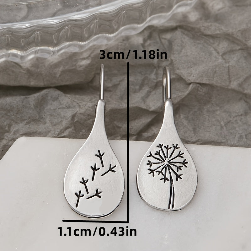 Dandelion Earrings Engagement Alloy Pendant Jewelry
