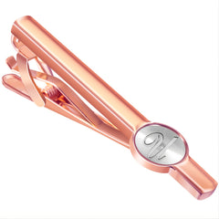 Business Casual Letter Print Copper Suede Tie Clip Gift For Men R