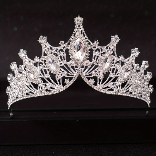 Golden Baroque Queen Crown And Tiaras For Women