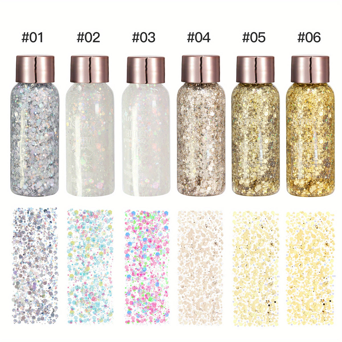Metallic Glitter Eyeshadow and Body Glitter Long Lasting
