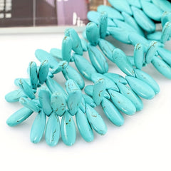 30pcs Teardrop Turquoise Beads Handcrafted Beads For Jewelry Supply 10 25mm