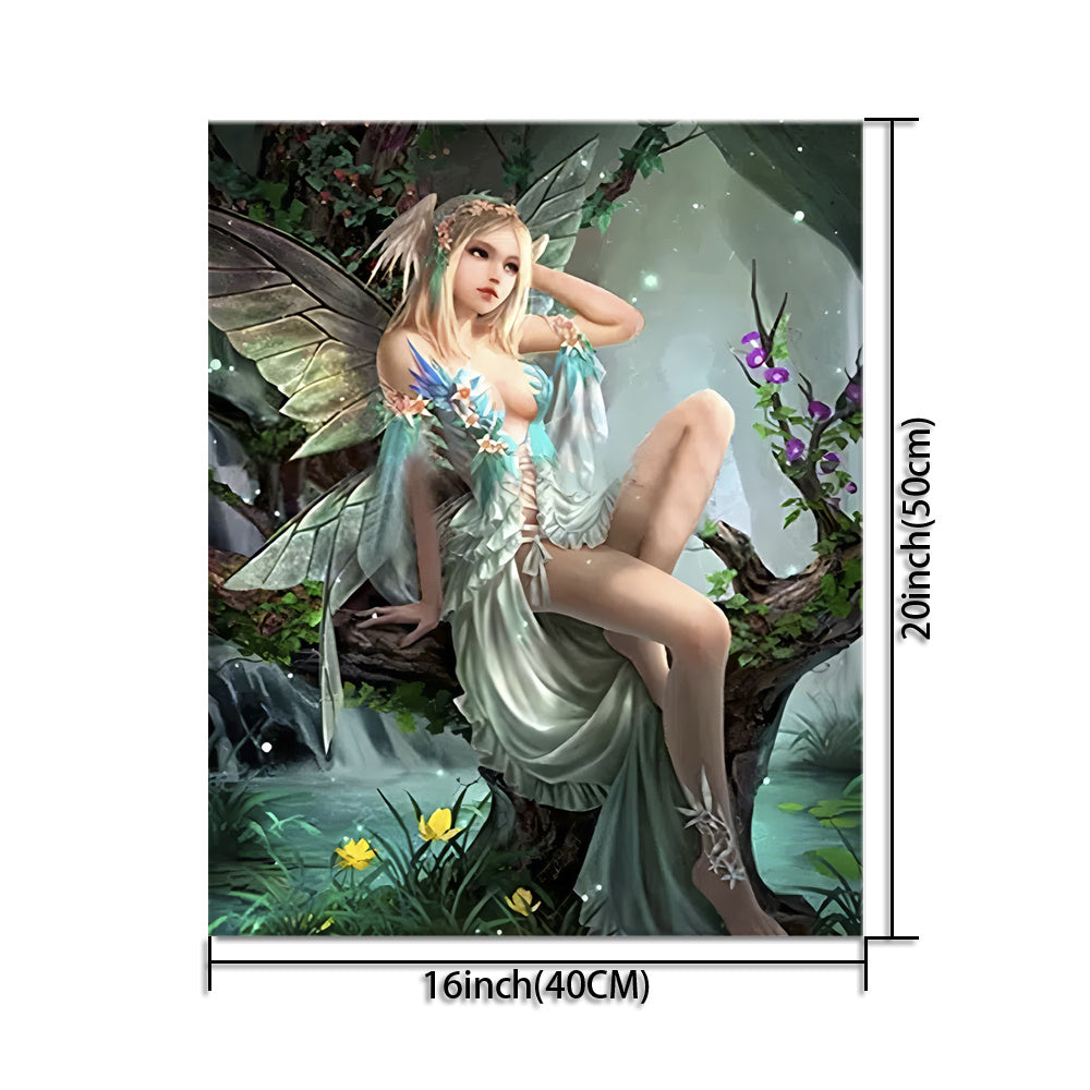 Fairy Painting By Numbers On Canvas For Adults 40X50 No Frame