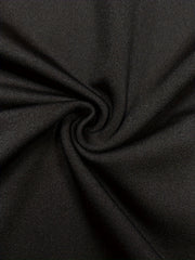  Solid Cross Waist High Rise Tapered Leg Trousers
