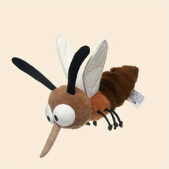Mosquito Plush Toy Soft Stuffed Insect Doll Brown Body & Face