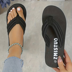 Thick Bottom Beach Casual Flip Flops Solid Slippers