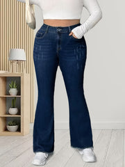  High Rise Flared Leg Jeans