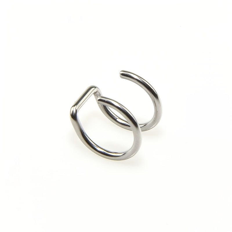 U Shaped Lip Ring Ear Clip Y2K Jewelry For Women & Girls 1 Pc