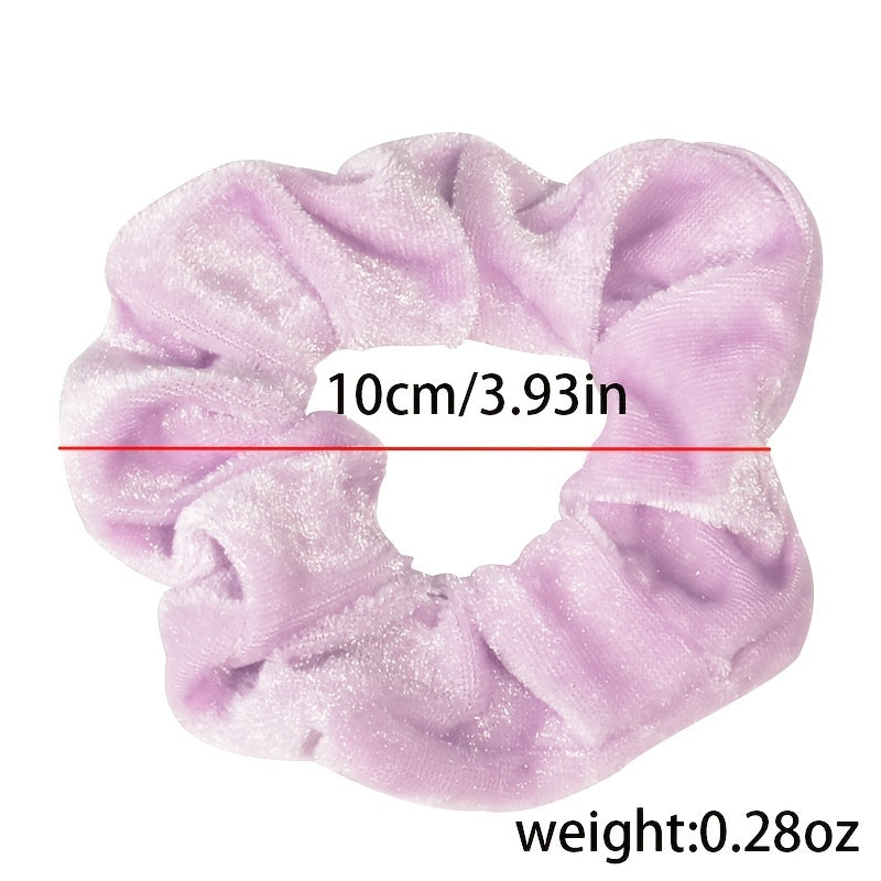 Soft Velvet Elastic Hair TIE Scrunchies Solid Rubber Band Hair Accessories